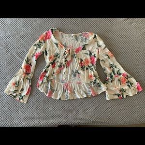 American Eagle Floral Long Sleeve (small)